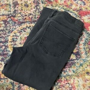 American Eagle Outfitters Black Skinny Jeggings 16 short